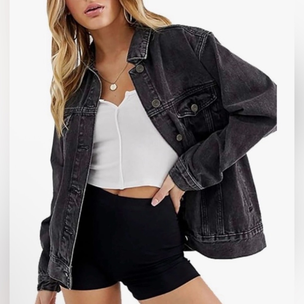 Lee x Daydreamer Loose Rider Jacket size SMALL NWT black‎ Jean jacket